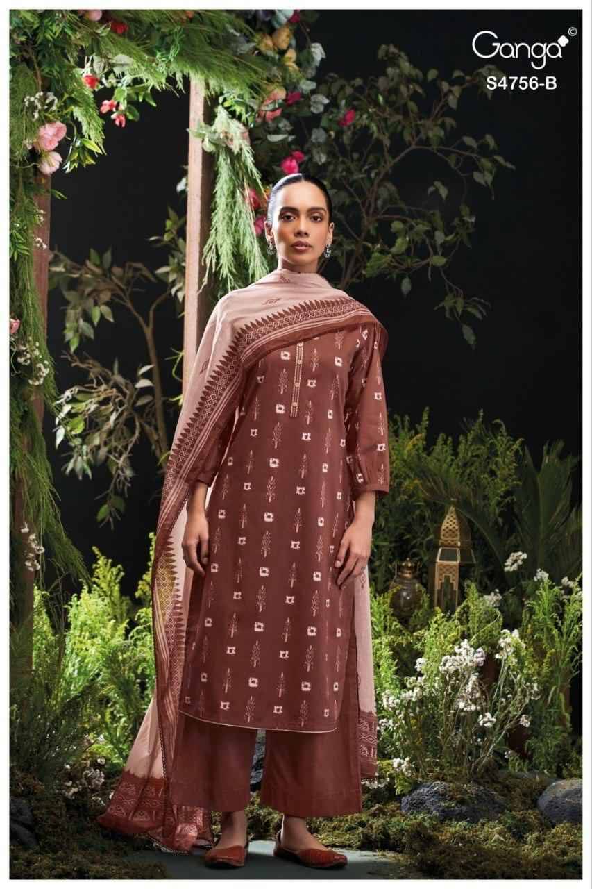 NITYASHA 4756 Series By Ganga Fashion Beautiful Festive Suits Stylish Colorful Fancy Casual Wear & Ethnic Wear PREMIUM COTTON Print Dresses At Wholesale Price